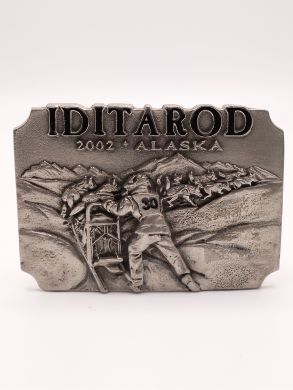 Vintage 2002 Iditarod Alaska Belt Buckle